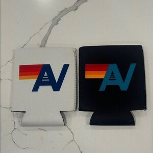Aviator Nation White and Black Can Coolers